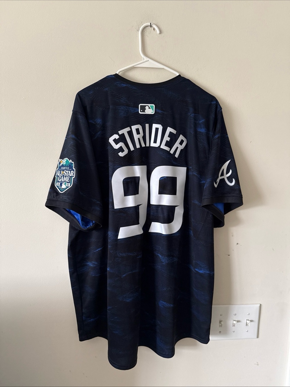 Men’s Nike Spencer Strider #99 2023 All-Star Game MLB Jersey Sz XL - Blue RARE - Picture 6 of 7